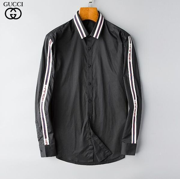 new fashion designer slim fit shirts men black gold floral print mens dress shirts long sleeved business casual shirts males clothes #0603, White;black
new fashion designer slim fit shirts men black gold floral print mens dress shirts long sleeved business casual shirts males clothes #0603, White;black
