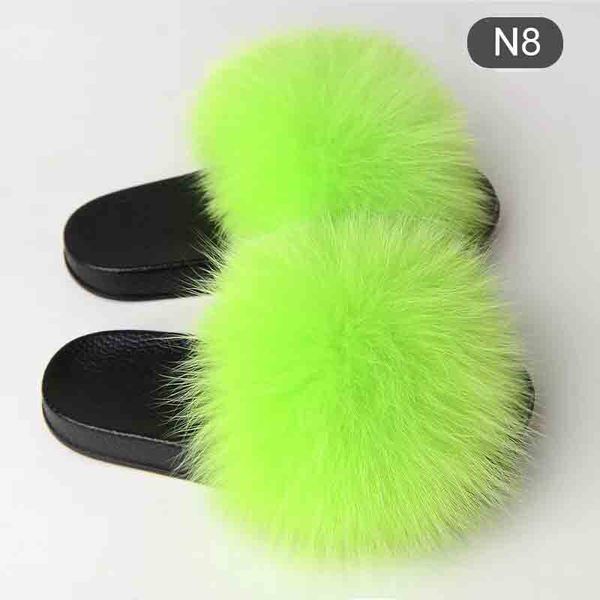 new summer women slippers really fur fox hair slides flat plush shoes home flip flops ladies beach sandals, Black
new summer women slippers really fur fox hair slides flat plush shoes home flip flops ladies beach sandals, Black