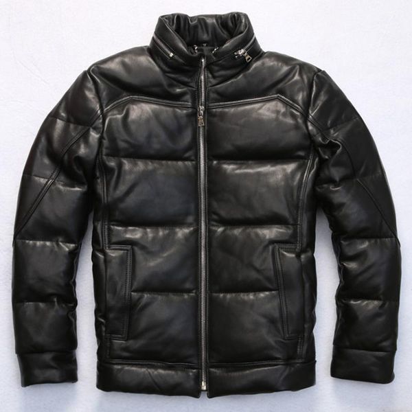 white duck men's black thick sheepskin coat 2020 casual real down men winter leather jacket
white duck men's black thick sheepskin coat 2020 casual real down men winter leather jacket