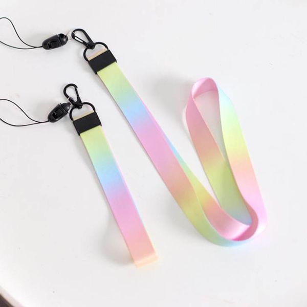 gradient colors summer diy ribbon band keychain for women bag car keyring short and long for phone charms gift fashion jewelry, Silver
gradient colors summer diy ribbon band keychain for women bag car keyring short and long for phone charms gift fashion jewelry, Silver