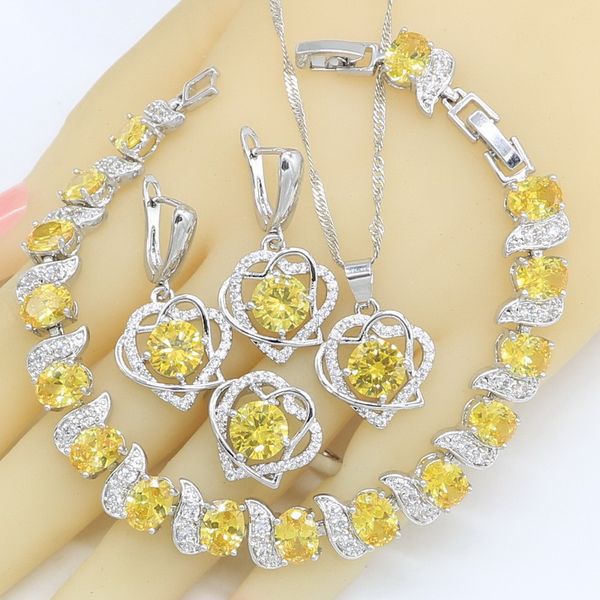 earrings & necklace yellow zircon 925 silver jewelry sets for women wedding bracelet rings pendant gift box
earrings & necklace yellow zircon 925 silver jewelry sets for women wedding bracelet rings pendant gift box