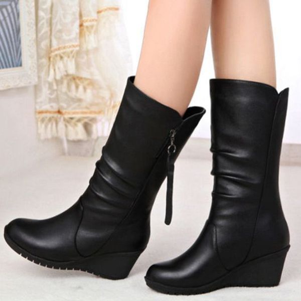 shujin fashion leather women boots autumn winter ladies flat bottom boots shoes mid-calf black suede long boot botas mujer
shujin fashion leather women boots autumn winter ladies flat bottom boots shoes mid-calf black suede long boot botas mujer