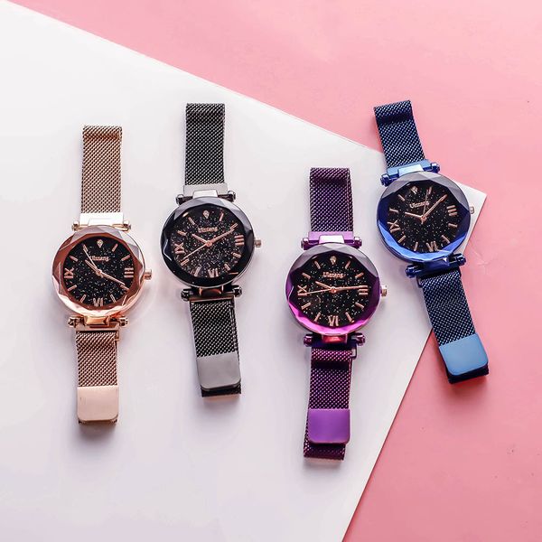 women starry sky masonry watch magnet strap buckle alloy belt watch birthday gift aic88, Slivery;brown
women starry sky masonry watch magnet strap buckle alloy belt watch birthday gift aic88, Slivery;brown