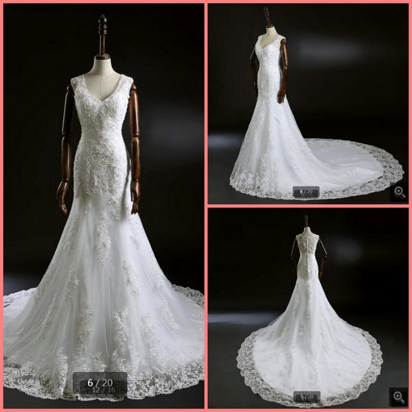vestido de festa новый 2019 русалка настоящая картина свадебное платье белые кружевные аппликации из бисера v-образным вырезом стильное плат, White
vestido de festa новый 2019 русалка настоящая картина свадебное платье белые кружевные аппликации из бисера v-образным вырезом стильное плат, White