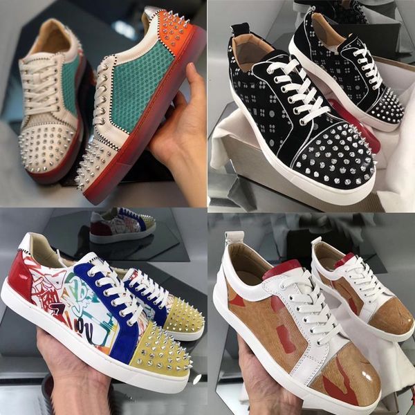 designer men's flat trainer junior spikes orlato shoe red bottom sneaker lace-up crystal real leather running party wedding shoes us12, Black
designer men's flat trainer junior spikes orlato shoe red bottom sneaker lace-up crystal real leather running party wedding shoes us12, Black
