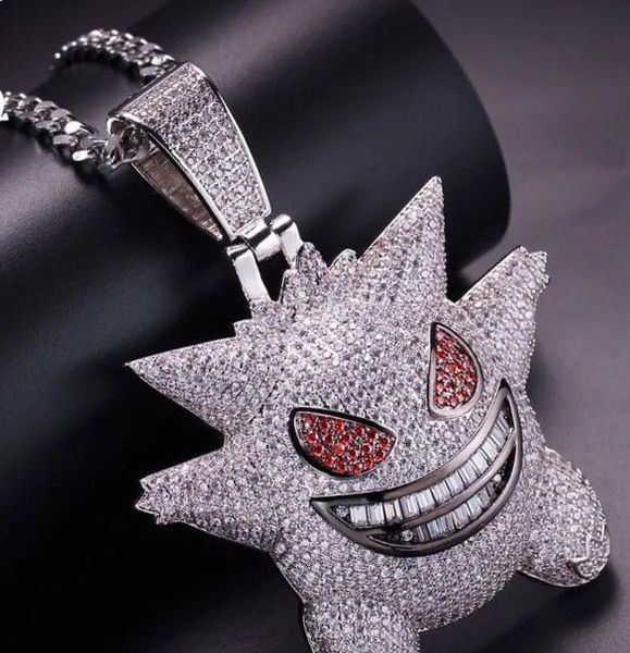 BIG Full Rhinestone Gengar Pendant Necklace Creative Hip Hop Bling Bling Ice Out Jewelry With Free 70cm Chain For Men Gift
BIG Full Rhinestone Gengar Pendant Necklace Creative Hip Hop Bling Bling Ice Out Jewelry With Free 70cm Chain For Men Gift