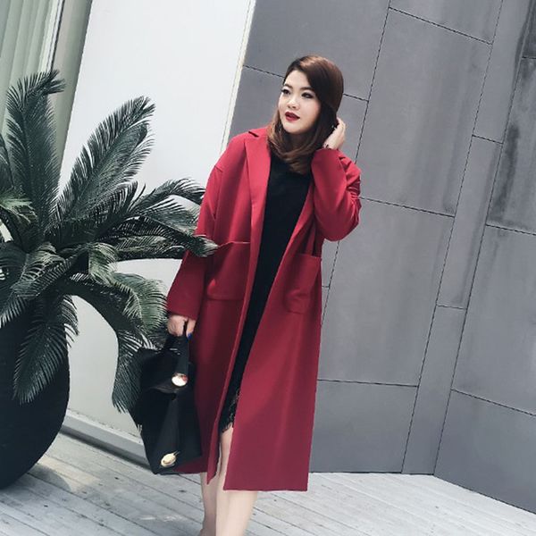 2019 large size female spring new 200 pounds suit collar long section slim solid woven jacket fat mm windbreaker femaleaa67, Tan;black
2019 large size female spring new 200 pounds suit collar long section slim solid woven jacket fat mm windbreaker femaleaa67, Tan;black