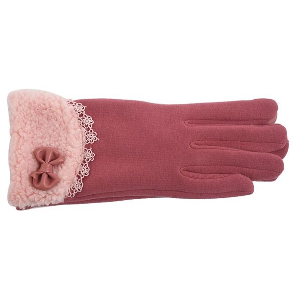 new lady winter glove bow lace elegant warm fashion glove female touch screen glove leather pink cycling gloves, Black
new lady winter glove bow lace elegant warm fashion glove female touch screen glove leather pink cycling gloves, Black