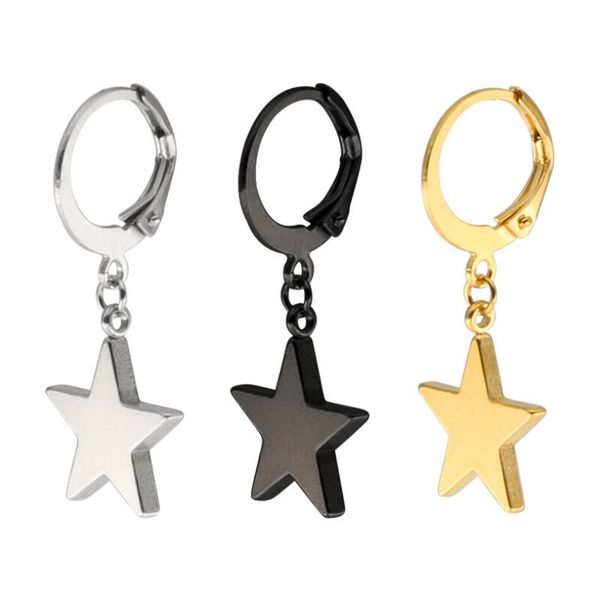 two size circle geometry star hoop earrings with pandent silver gold black color simple earring for women men jewelry, Golden
two size circle geometry star hoop earrings with pandent silver gold black color simple earring for women men jewelry, Golden