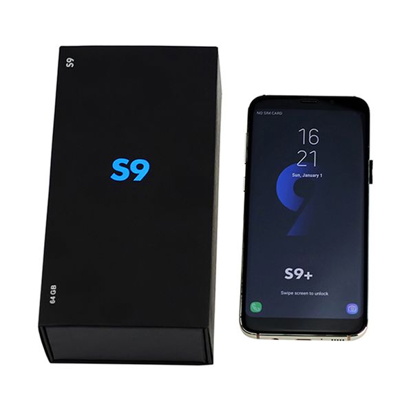 

Разблокирован Goophone S9 + plus Android Сотовый телефон MTK6580 Quad Core 1 + 8G / 16G шоу Octa Core 4G RAM 128G ROM 2560x1440 смартфон