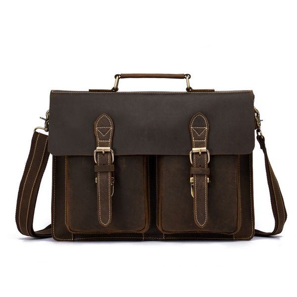 boleke crazy horse genuine leather men's briefcase vintage messenger shoulder bag men's business laphandbag for male
boleke crazy horse genuine leather men's briefcase vintage messenger shoulder bag men's business laphandbag for male