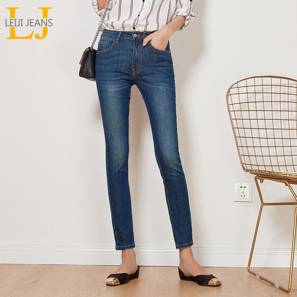 women's jeans leijijeans autumn casual style dark blue mid waist full length bleached plus size l skinny pencil elastic women 7268
women's jeans leijijeans autumn casual style dark blue mid waist full length bleached plus size l skinny pencil elastic women 7268