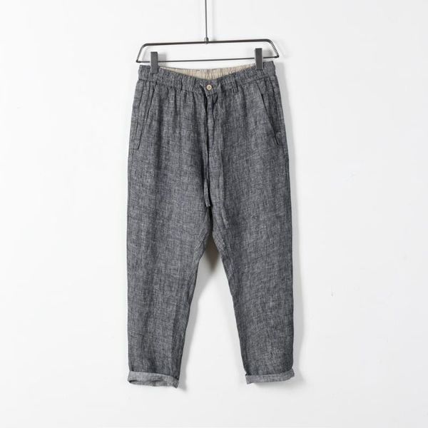 men's pants men spring summer fashion japan harajuku simple elastic waist solid color linen ankle length pant male casual, Black
men's pants men spring summer fashion japan harajuku simple elastic waist solid color linen ankle length pant male casual, Black