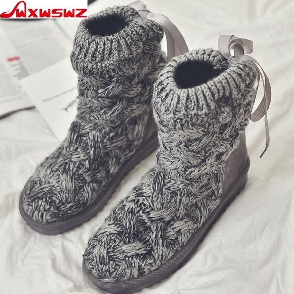 wxwswz 2018 new women's snowshoe rubber knitting wool winter high line women's shoes fashion shoes women, Black
wxwswz 2018 new women's snowshoe rubber knitting wool winter high line women's shoes fashion shoes women, Black