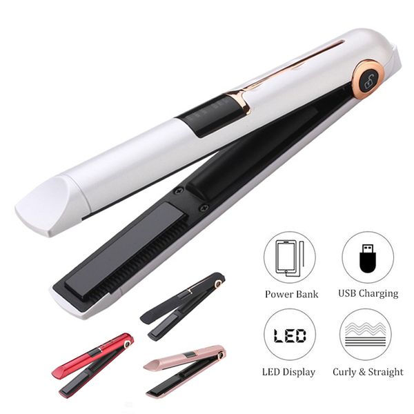 portable usb rechargeable hair straightener and curler with power bank travel flat hair wand wireless straightening curling iron
portable usb rechargeable hair straightener and curler with power bank travel flat hair wand wireless straightening curling iron