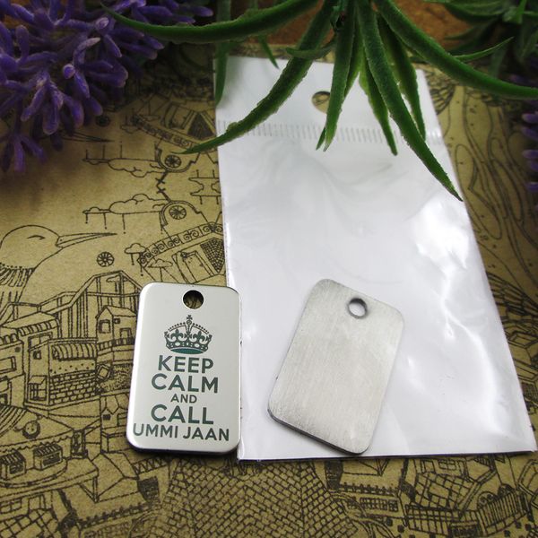 40pcs--"keep calm and call ummi jaan"stainless steel charms more style for choosing diy charms pendants for necklace, Bronze;silver
40pcs--"keep calm and call ummi jaan"stainless steel charms more style for choosing diy charms pendants for necklace, Bronze;silver