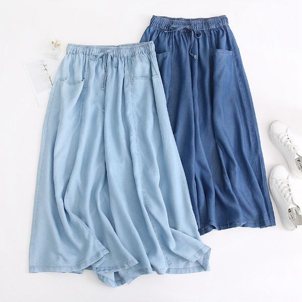 2019 new harajuku high waist casual jeans for women summer tancel cotton denim pants trousers ankle length wide leg jeans women, Blue
2019 new harajuku high waist casual jeans for women summer tancel cotton denim pants trousers ankle length wide leg jeans women, Blue