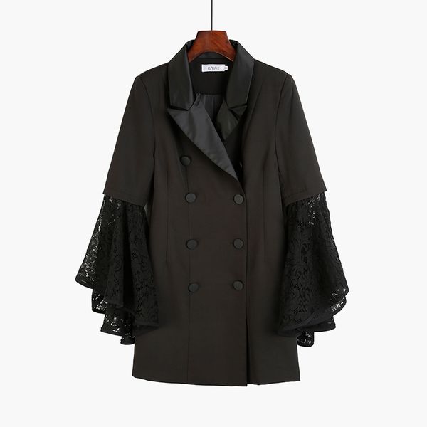 2020 fashion spring autumn women slim lace flare sleeve chic blazer dress female retro suits coat blazers outerwear wb65, White;black
2020 fashion spring autumn women slim lace flare sleeve chic blazer dress female retro suits coat blazers outerwear wb65, White;black