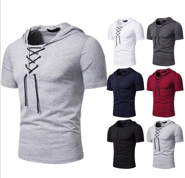 shoelace-up tshirt men short sleeve retro vintage casual pullover lapel collar solid color man belt hooded tee shirts d03, White;black
shoelace-up tshirt men short sleeve retro vintage casual pullover lapel collar solid color man belt hooded tee shirts d03, White;black