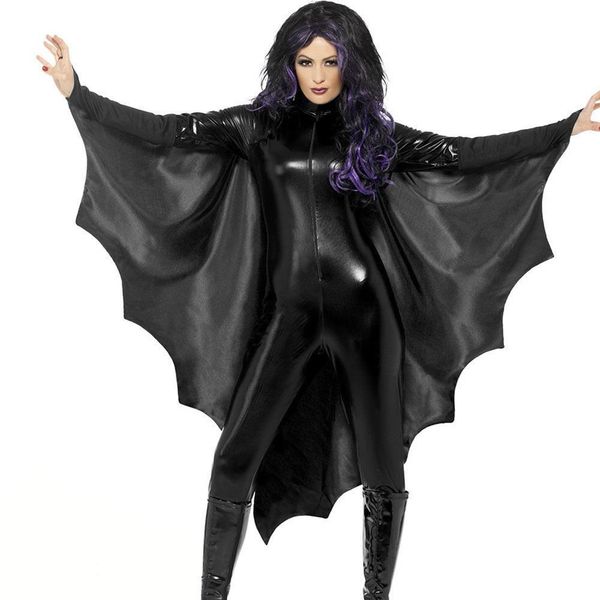 as women vampire bat wings cosplay bodysuit witch clothing halloween costume for women costume suit as, Black;red
as women vampire bat wings cosplay bodysuit witch clothing halloween costume for women costume suit as, Black;red
