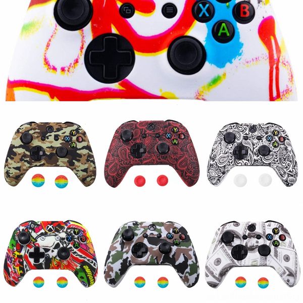 y2yyz for xbox one s x comfortable case soft silicone cases controller gamepad skin printing rubber joystick cover & 2 analog caps
y2yyz for xbox one s x comfortable case soft silicone cases controller gamepad skin printing rubber joystick cover & 2 analog caps