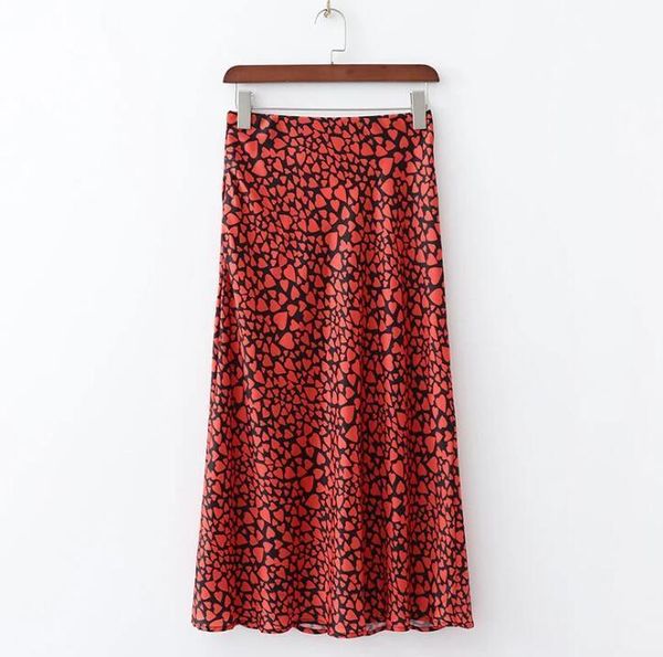 2019 summer satin long skirts womens high waist skirt leopard daisy printing korean sweet bottoms, Black
2019 summer satin long skirts womens high waist skirt leopard daisy printing korean sweet bottoms, Black