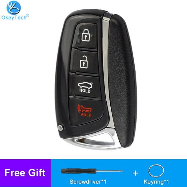 okeytech smart remote control car key shell case with 4 buttons fob for genesis 2013 2014 2015 santa fe equus aze
okeytech smart remote control car key shell case with 4 buttons fob for genesis 2013 2014 2015 santa fe equus aze