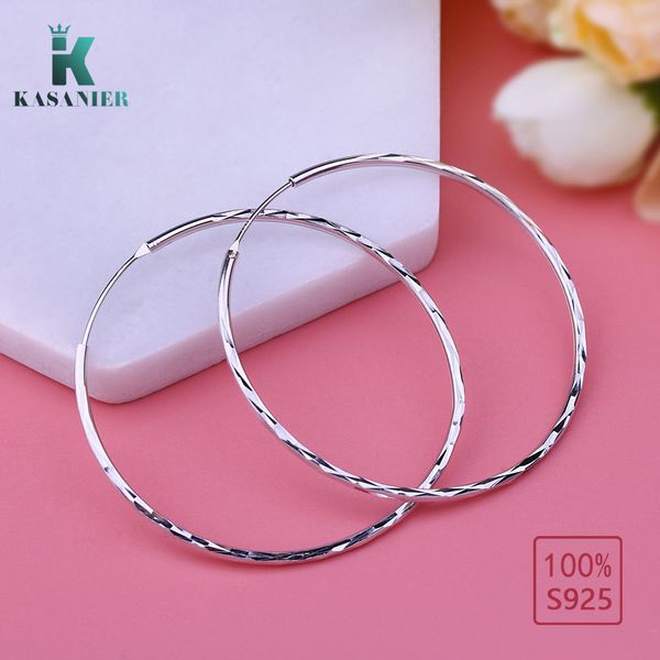 925 sterling silver 50mm hoop earring large circle earrings for women fashion jewelry gift box simple packaging kasanier, Golden;silver
925 sterling silver 50mm hoop earring large circle earrings for women fashion jewelry gift box simple packaging kasanier, Golden;silver
