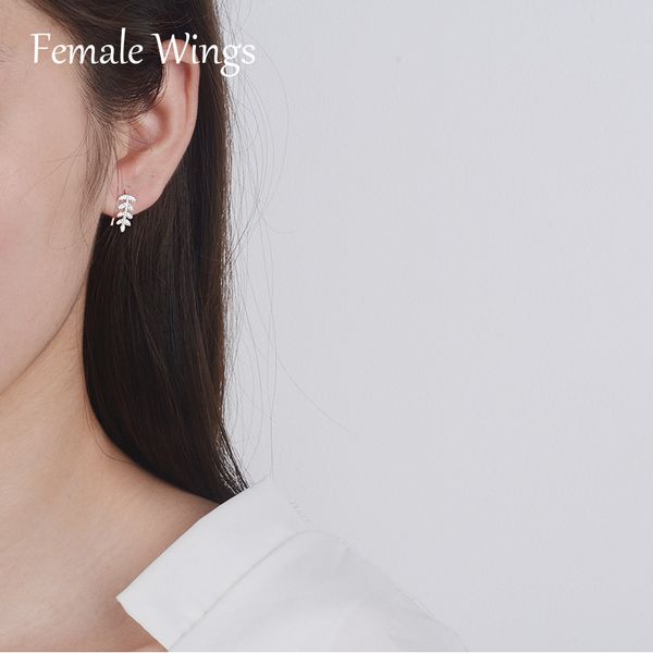 female wings pure real 925 sterling silver earrings curved grains earrings women girlfriend valentine gift party jewelry fe123, Golden;silver
female wings pure real 925 sterling silver earrings curved grains earrings women girlfriend valentine gift party jewelry fe123, Golden;silver