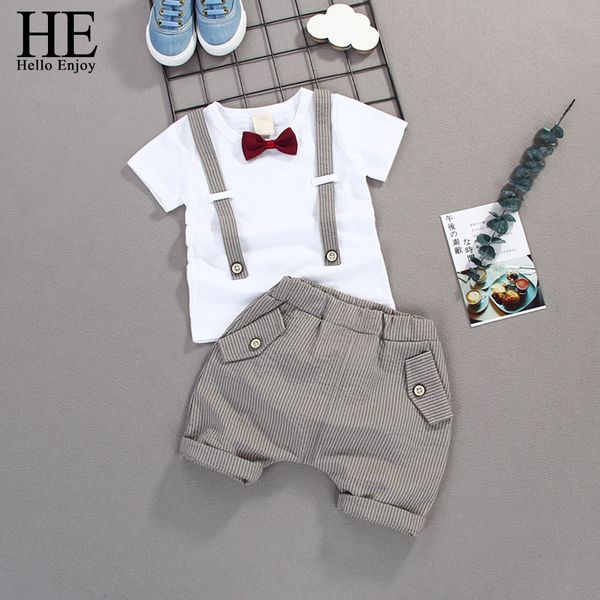he hello enjoy kids boys bow clothes sets baby gentleman short sleeves t shirt+shorts toddler boy clothing casual outfits baby, White
he hello enjoy kids boys bow clothes sets baby gentleman short sleeves t shirt+shorts toddler boy clothing casual outfits baby, White