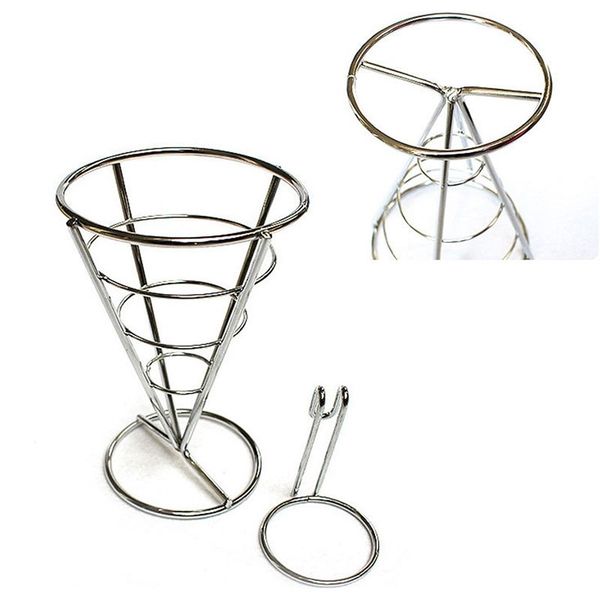 cone snack fried chicken display rack fries foods stand holder fry chips cone metal wire basket with sauce dippers fruit vegetable tools
cone snack fried chicken display rack fries foods stand holder fry chips cone metal wire basket with sauce dippers fruit vegetable tools