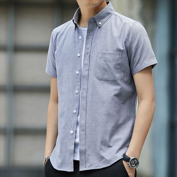 short-sleeved men's casual white shirt men's half sleeve oxford white shirt inch fashion, White;black
short-sleeved men's casual white shirt men's half sleeve oxford white shirt inch fashion, White;black