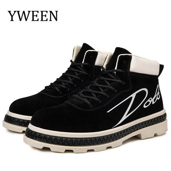 yween men's boots lace-up casual ankle boots man fashion leather mid-carf shoes, Black
yween men's boots lace-up casual ankle boots man fashion leather mid-carf shoes, Black