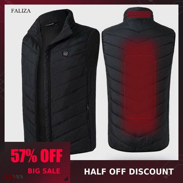 faliza usb heated vest men winter heating jacket male waistcoat thermal warm clothing feather sleeveless gilet homme vests mj117, Black;white
faliza usb heated vest men winter heating jacket male waistcoat thermal warm clothing feather sleeveless gilet homme vests mj117, Black;white