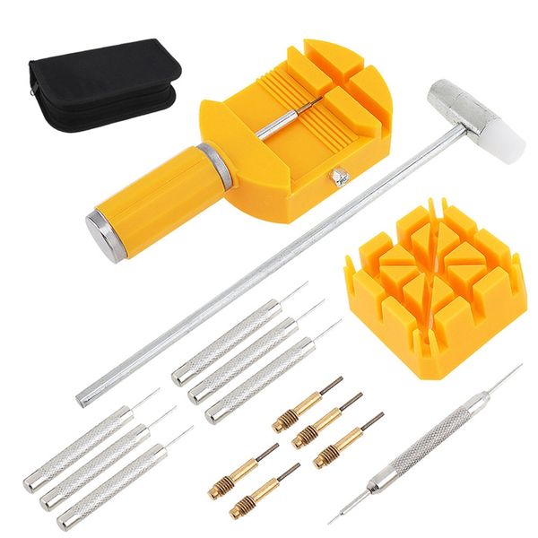 16pcs/set multi-function precision combination watch opening watch band remover tool with storage canvas bag for repair
16pcs/set multi-function precision combination watch opening watch band remover tool with storage canvas bag for repair