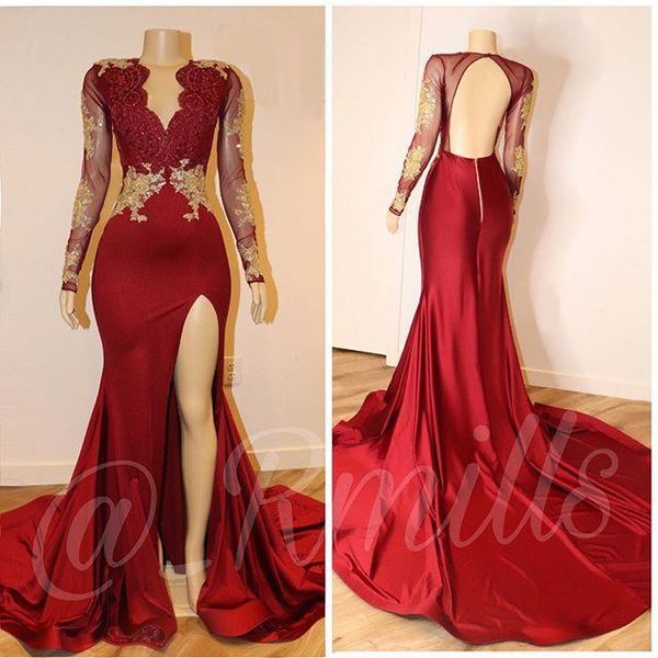 русалка burgundy пром платья v-образным вырезом иллюзия с длинным рукавом backless поезд стреловидности золото кружева аппликация african ве, Black
русалка burgundy пром платья v-образным вырезом иллюзия с длинным рукавом backless поезд стреловидности золото кружева аппликация african ве, Black