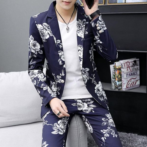 flower men's blazers and suit jackets 2 pieces/sets wedding suits for men blazer jacket black white blue casaco, White;black
flower men's blazers and suit jackets 2 pieces/sets wedding suits for men blazer jacket black white blue casaco, White;black