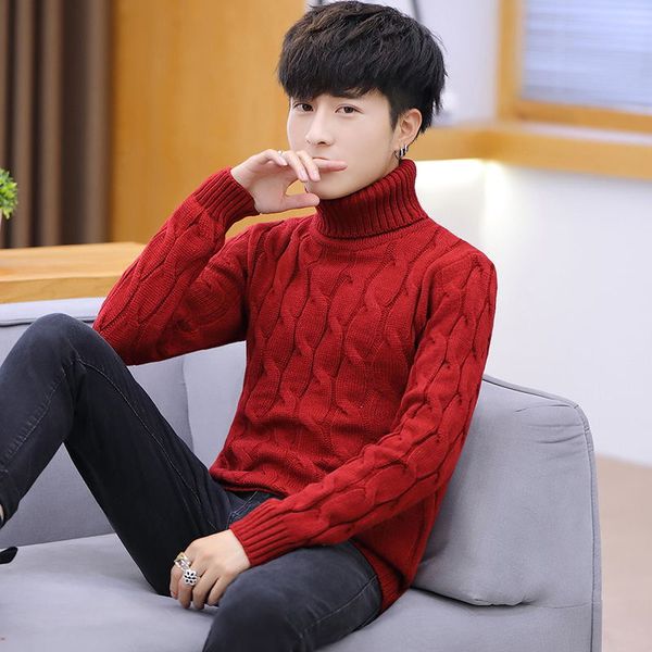 2019 sets new products listed turtleneck sweater of cultivate one's morality man twist fashionable joker warm sweater, White;black
2019 sets new products listed turtleneck sweater of cultivate one's morality man twist fashionable joker warm sweater, White;black