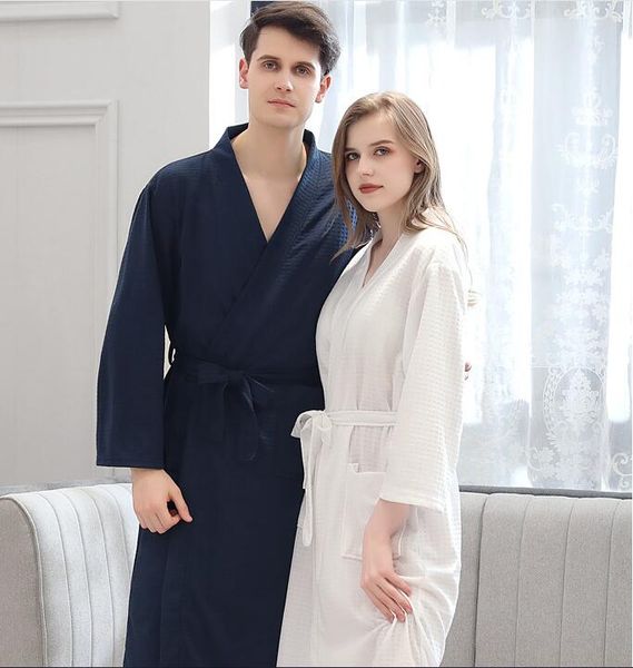 spring summer thin couple waffle bathrobe men women three quarter sleeve bath robe nightgown ladies sleepwear, Black;red
spring summer thin couple waffle bathrobe men women three quarter sleeve bath robe nightgown ladies sleepwear, Black;red