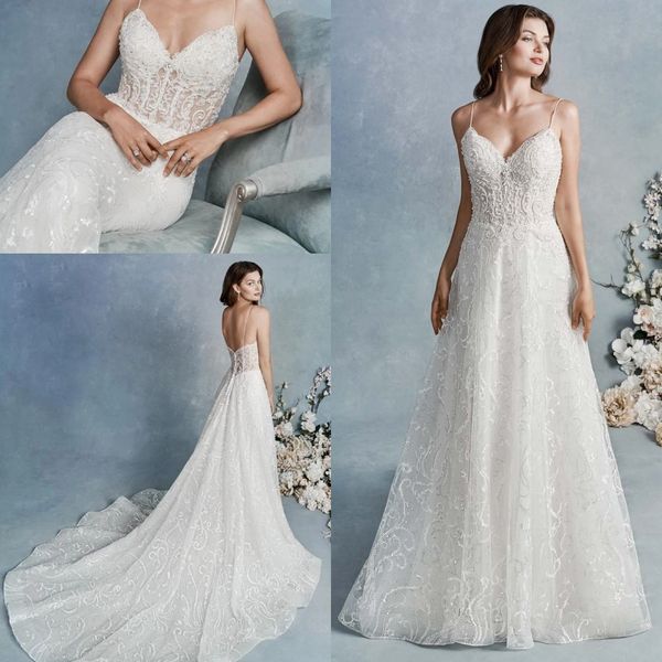 2020 sparkly a line wedding dresses v neck lace appliques bling bling bridal gowns sweep train wedding dress vestidos de novia, White
2020 sparkly a line wedding dresses v neck lace appliques bling bling bridal gowns sweep train wedding dress vestidos de novia, White