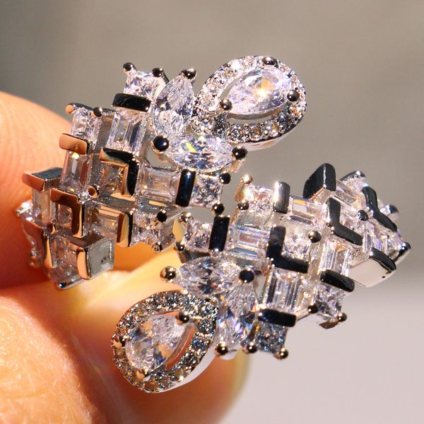 2019 New Arrival Stunning Luxury Jewelry 925 Sterling Silver Open Ring Snake White Topaz CZ Diamond Eternity Women Wedding Adjustable Rings
2019 New Arrival Stunning Luxury Jewelry 925 Sterling Silver Open Ring Snake White Topaz CZ Diamond Eternity Women Wedding Adjustable Rings