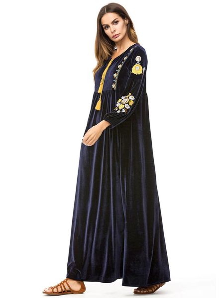 velvet muslim dress gown moroccan kaftan dubai arabic abaya embroidery islamic clothing long sleeve bangladesh vestidos uae 7234, Red
velvet muslim dress gown moroccan kaftan dubai arabic abaya embroidery islamic clothing long sleeve bangladesh vestidos uae 7234, Red