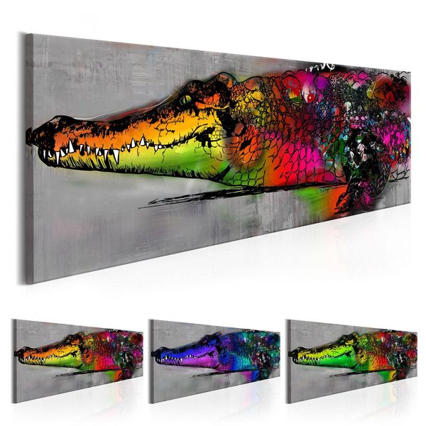 no frame)watercolor animal crocodile design canvas print wall art modern home decoration, choose color & size
no frame)watercolor animal crocodile design canvas print wall art modern home decoration, choose color & size