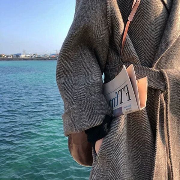 korean version of the loose temperament herringbone woolen coat in the long section plus cotton cardigan wool coat female thick, Black
korean version of the loose temperament herringbone woolen coat in the long section plus cotton cardigan wool coat female thick, Black