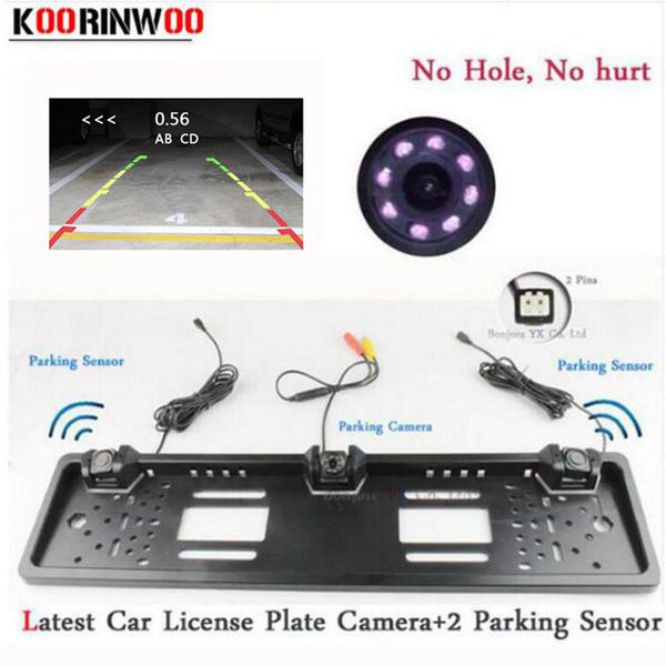 koorinwoo eu european car license plate frame camera parking car rear view camera 8ir night vision two parking sensor reversing
koorinwoo eu european car license plate frame camera parking car rear view camera 8ir night vision two parking sensor reversing