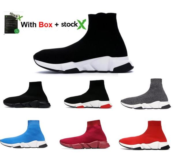 2020 Speed Trainer Черный Белый кроссовки Мужчины Женщины дизайнер носки Скорость Кроссовки Knit Спорт Кроссовки с коробкой Бесплатная доставка 
2020 Speed Trainer Черный Белый кроссовки Мужчины Женщины дизайнер носки Скорость Кроссовки Knit Спорт Кроссовки с коробкой Бесплатная доставка