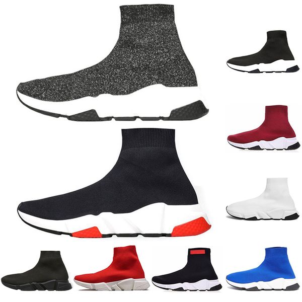 2019 luxury designer speed trainer men women high sock shoes black blue red solid boots trainers runner walking sneakers shoes
2019 luxury designer speed trainer men women high sock shoes black blue red solid boots trainers runner walking sneakers shoes