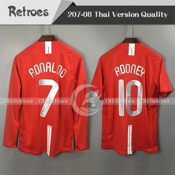 2007 2008 manchester retro red home jersey 7# ronaldo long sleeve 07 08 retro #10 rooney #11 giggs #18 scholes retro football shirts, Black;yellow
2007 2008 manchester retro red home jersey 7# ronaldo long sleeve 07 08 retro #10 rooney #11 giggs #18 scholes retro football shirts, Black;yellow
