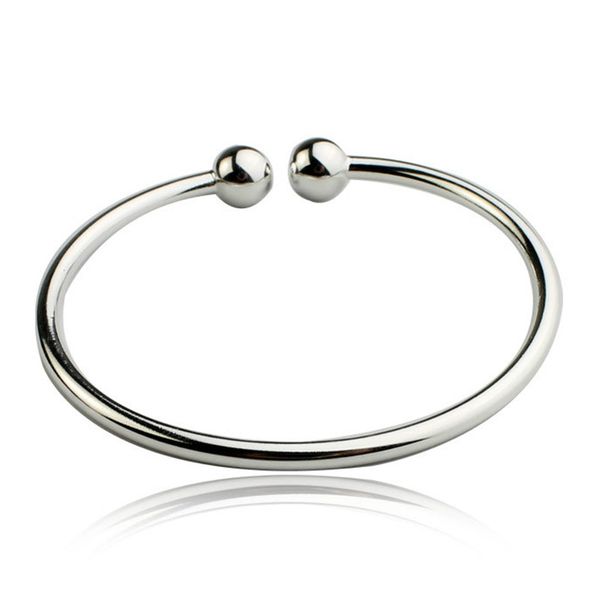 100% real 925 sterling silver bangle bracelets for women men fine jewelry silver solid bangles cuff plain round cy297, Black
100% real 925 sterling silver bangle bracelets for women men fine jewelry silver solid bangles cuff plain round cy297, Black
