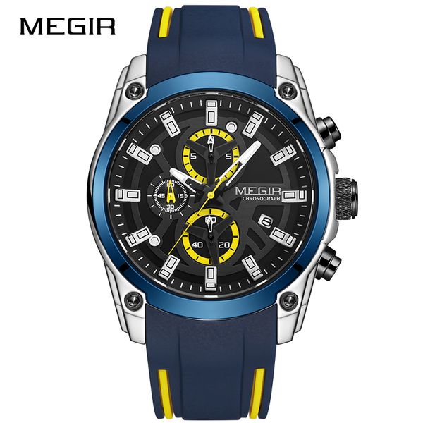 2020 new megir mens watches brand fashion sports wristwatch man silicone waterproof luminous chronograph calendar, Slivery;brown
2020 new megir mens watches brand fashion sports wristwatch man silicone waterproof luminous chronograph calendar, Slivery;brown